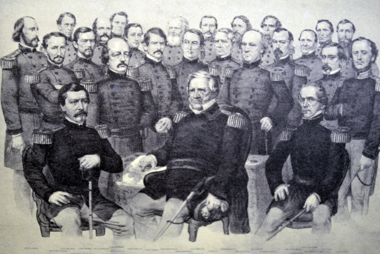 Currier & Ives İllüstrasyon 19. Yüzyıl. Birliğin Şampiyonları. by N. and Ives, J.M. Currier