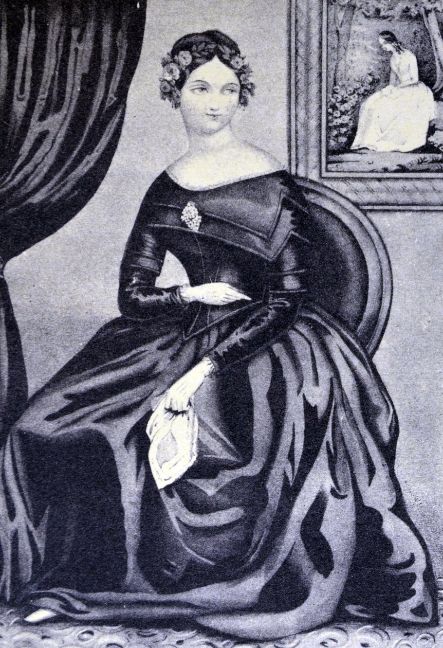 Currier & Ives İllüstrasyon 19. Yüzyıl. Julia by N. and Ives, J.M. Currier