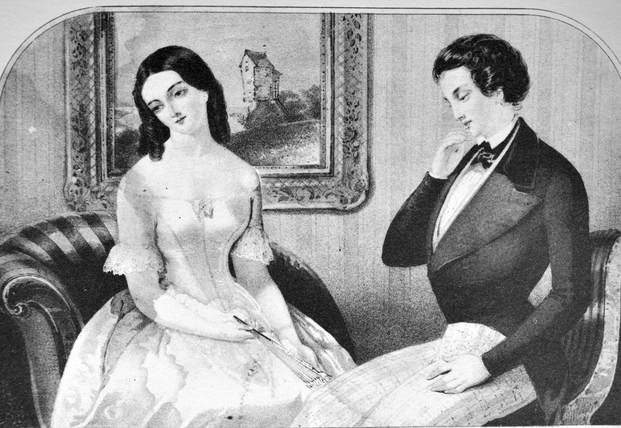 Currier & Ives İllüstrasyon 19. Yüzyıl. Soruyu Açmak by N. and Ives, J.M. Currier