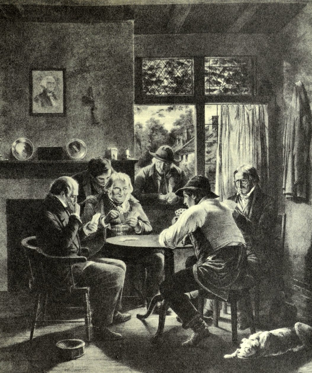 Currier & Ives İllüstrasyon 19. Yüzyıl. Kauçuk, Kozlarına Koydu by N. and Ives, J.M. Currier