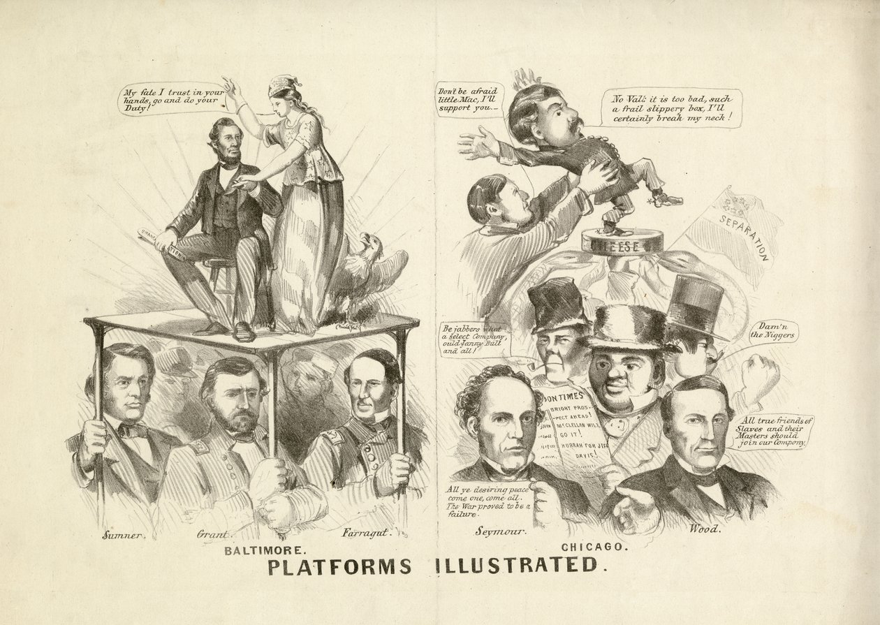 Resimli Platformlar, 1864 by N. and Ives, J.M. Currier