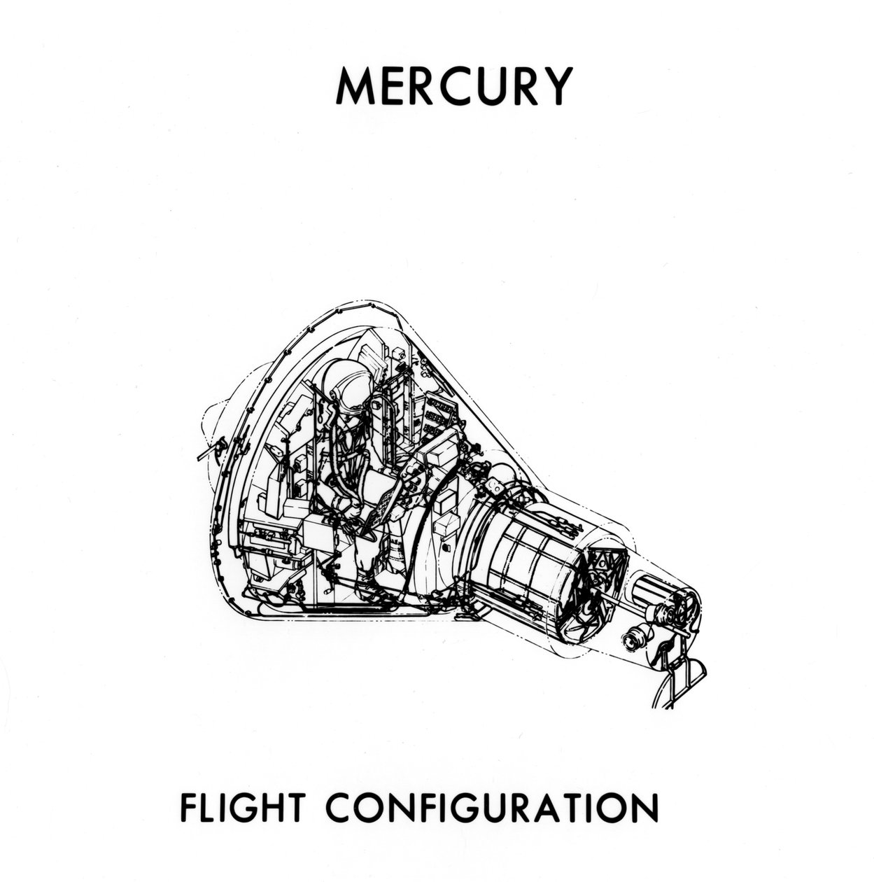 Bir NASA Mercury-Atlas Modülü, c1960s. by NASA Images