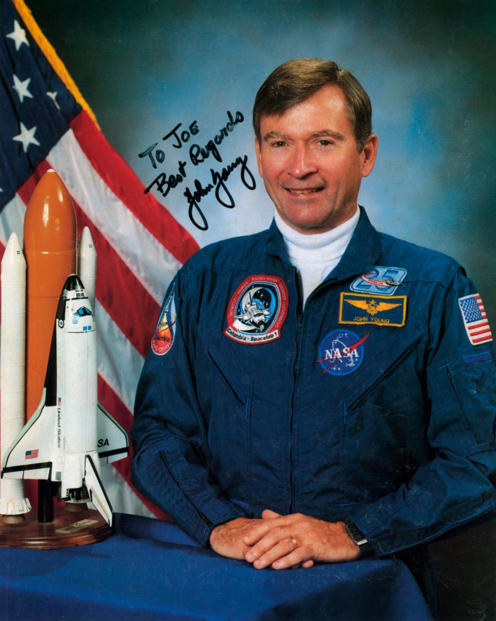 John Watts Young b1930, NASA astronotu, 1990