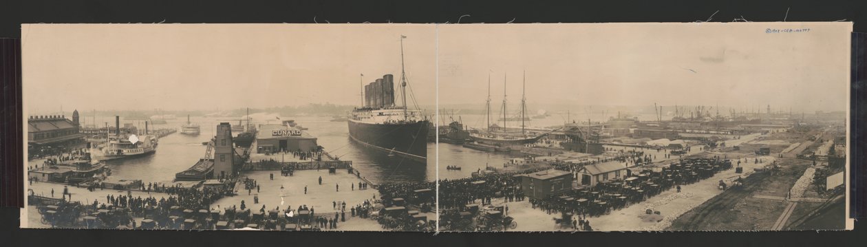 Lusitania rekor yolculuğun sonunda by N.W. Penfield