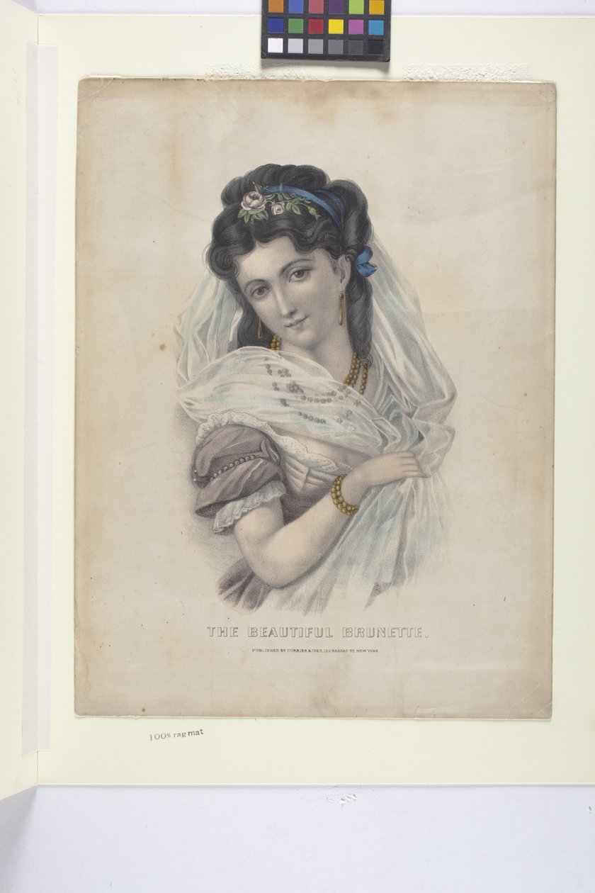 Güzel Esmer (el renginde litografi) by N. and Ives J.M. (1824 95) Currier
