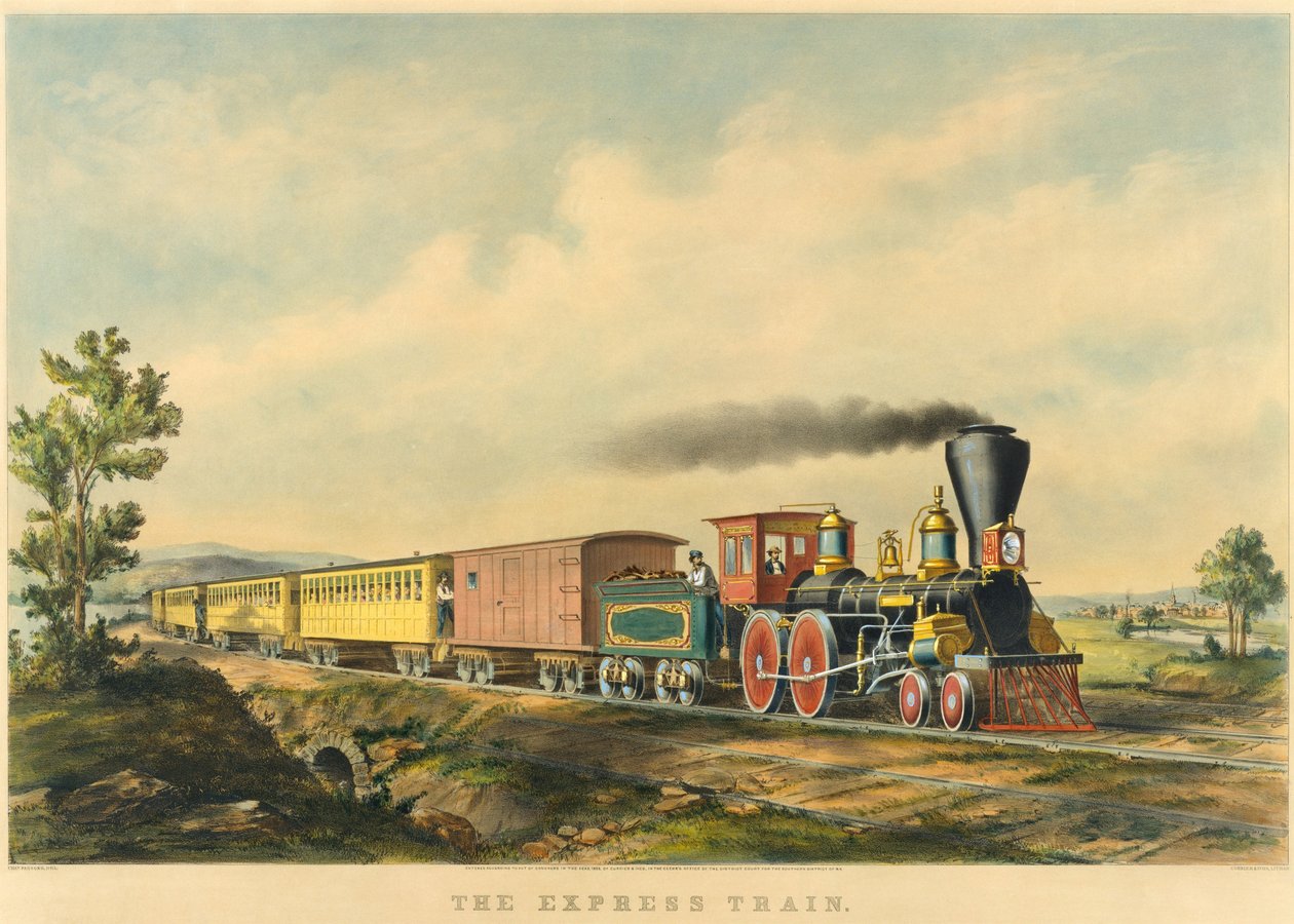 Ekspres treni by Currier and Ives