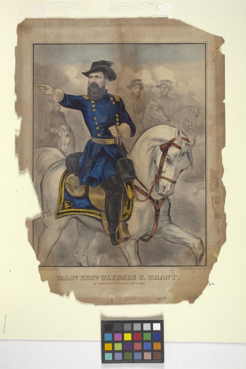 Tümgeneral ABD Hibesi (elle renkli litografi) by N. and Ives J.M. (1824 95) Currier