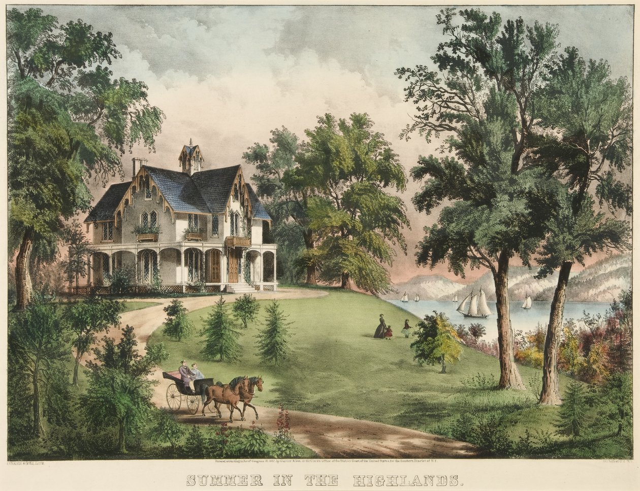 Yaylalarda Yaz by Currier and Ives