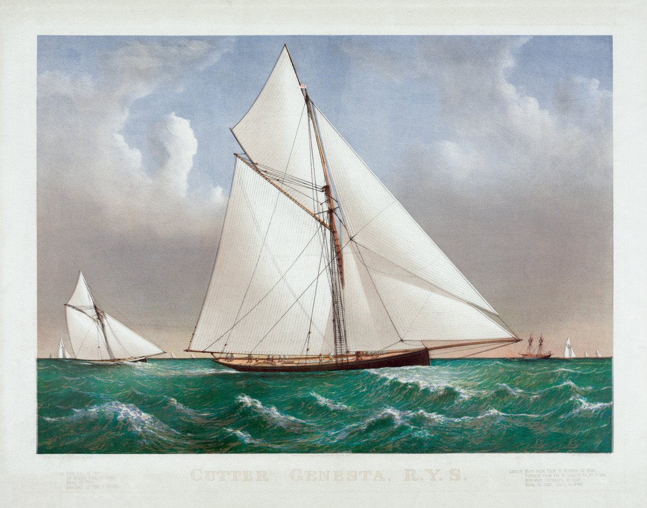 Currier & Ives tarafından Kesici Genesta by Currier and Ives