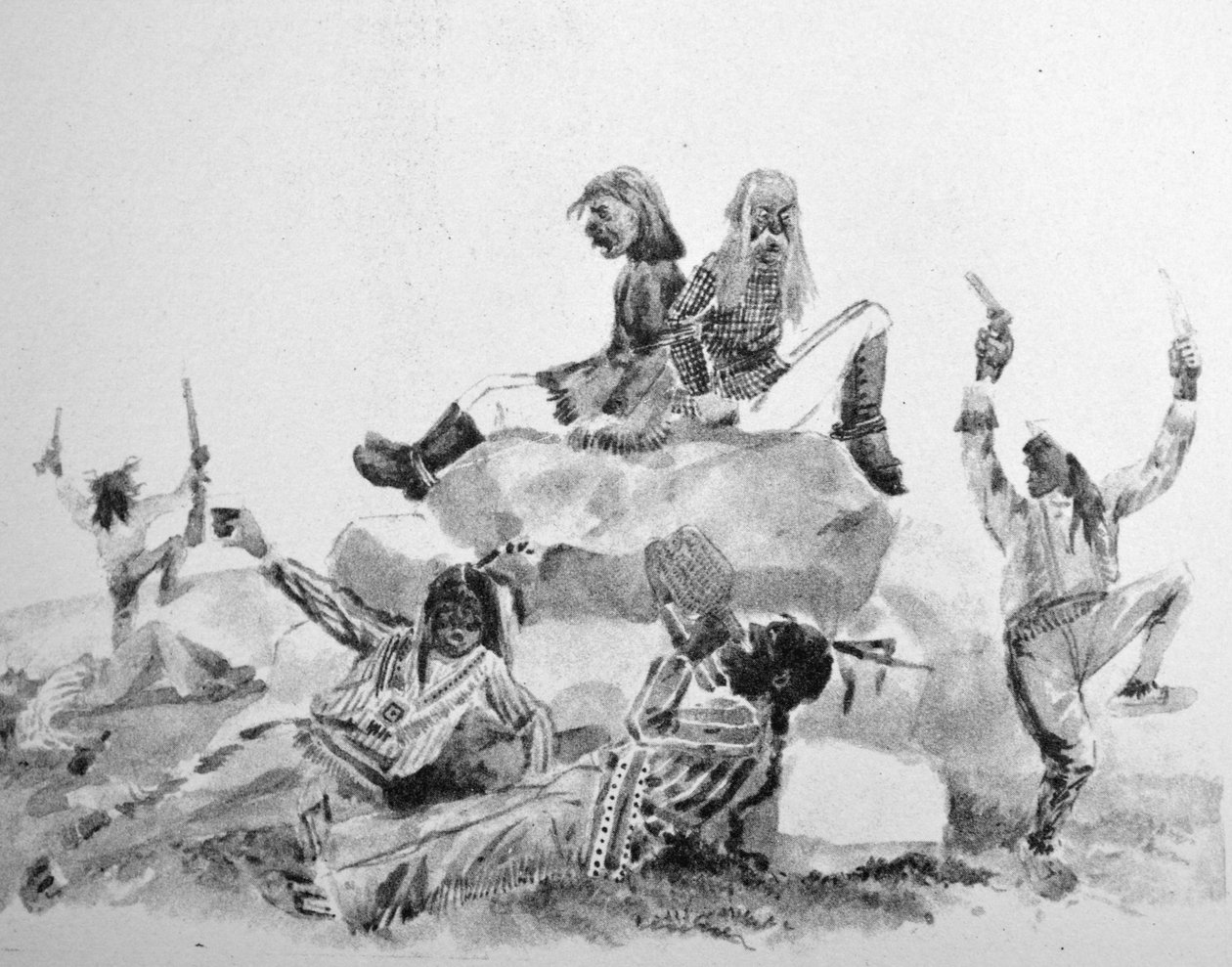Currier & Ives İllüstrasyon 19. Yüzyıl. Bir Howling Swell - Savaş Yolunda (orijinal baskının yapıldığı Thomas Worth
