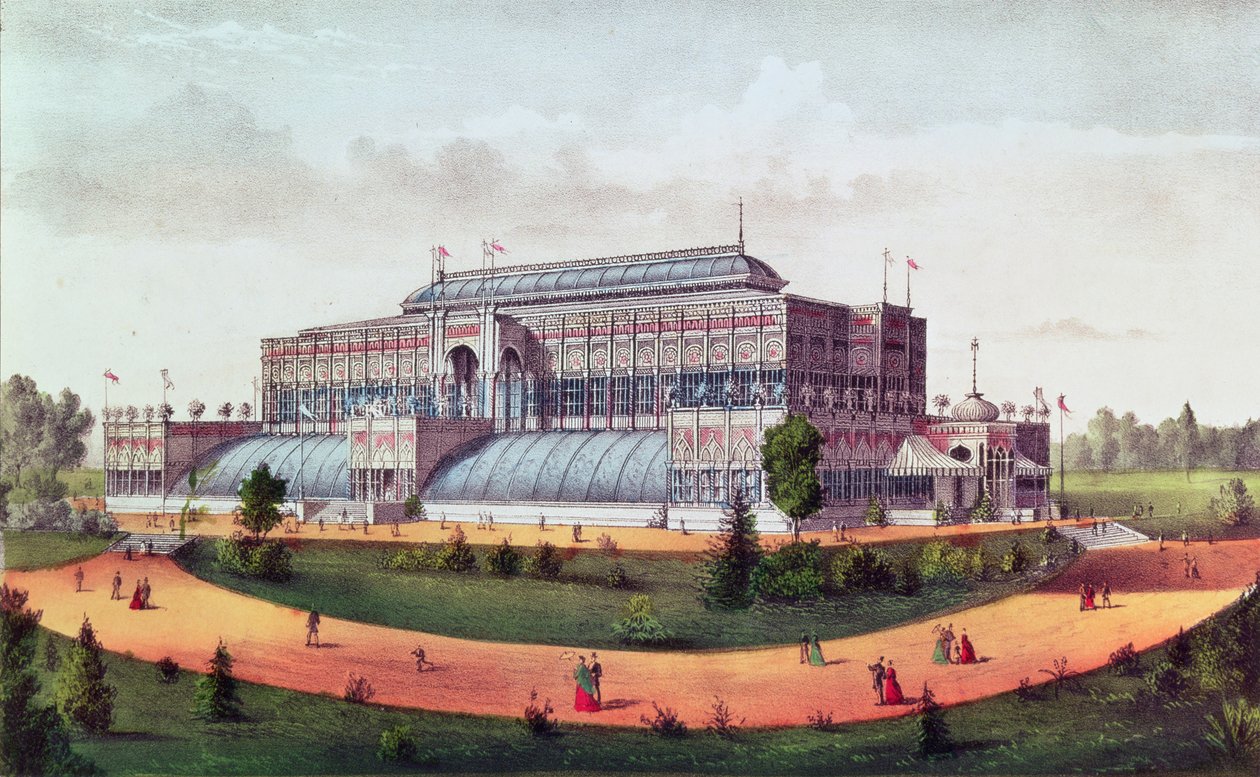 Bahçıvanlık Salonu, Büyük Amerika Birleşik Devletleri Yüzüncü Yıl Sergisi 1876 by N. and Ives, J.M. Currier