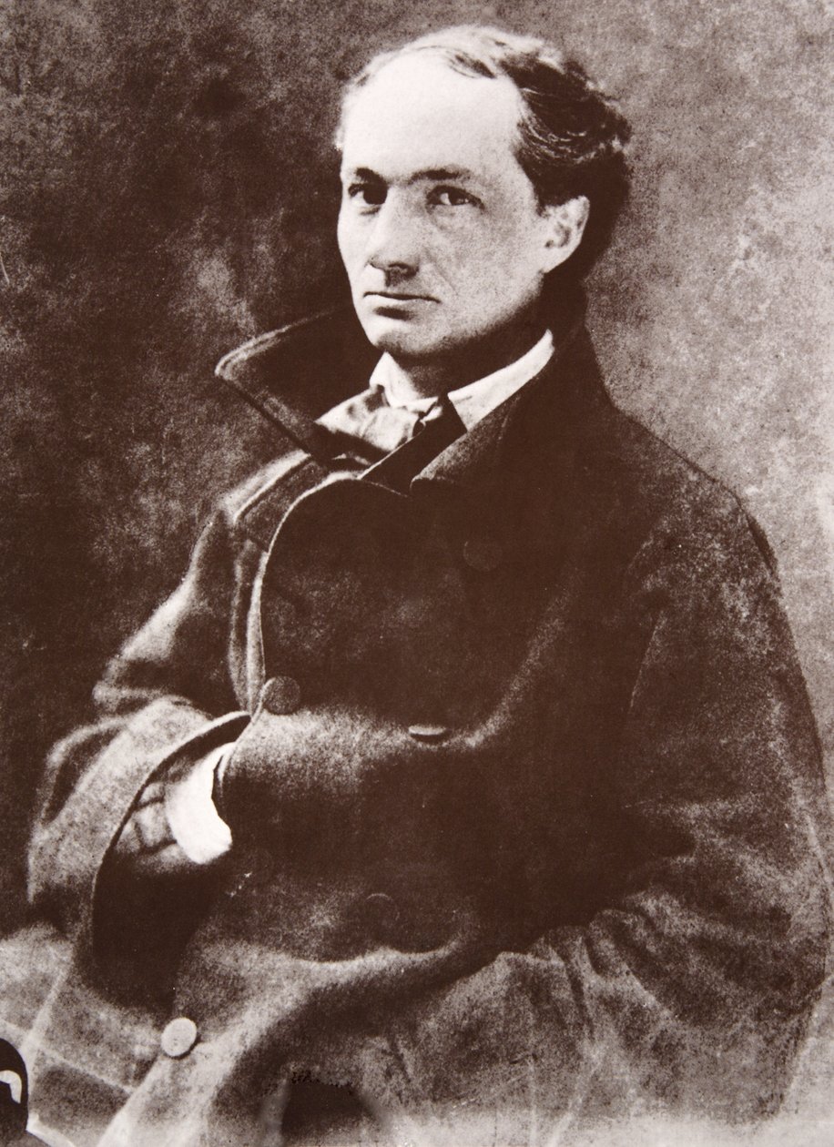 Charles Baudelaire, 1855 (fotogravür) by Nadar