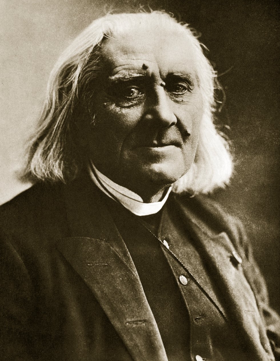 Franz Liszt (sepya fotoğrafı) by Nadar