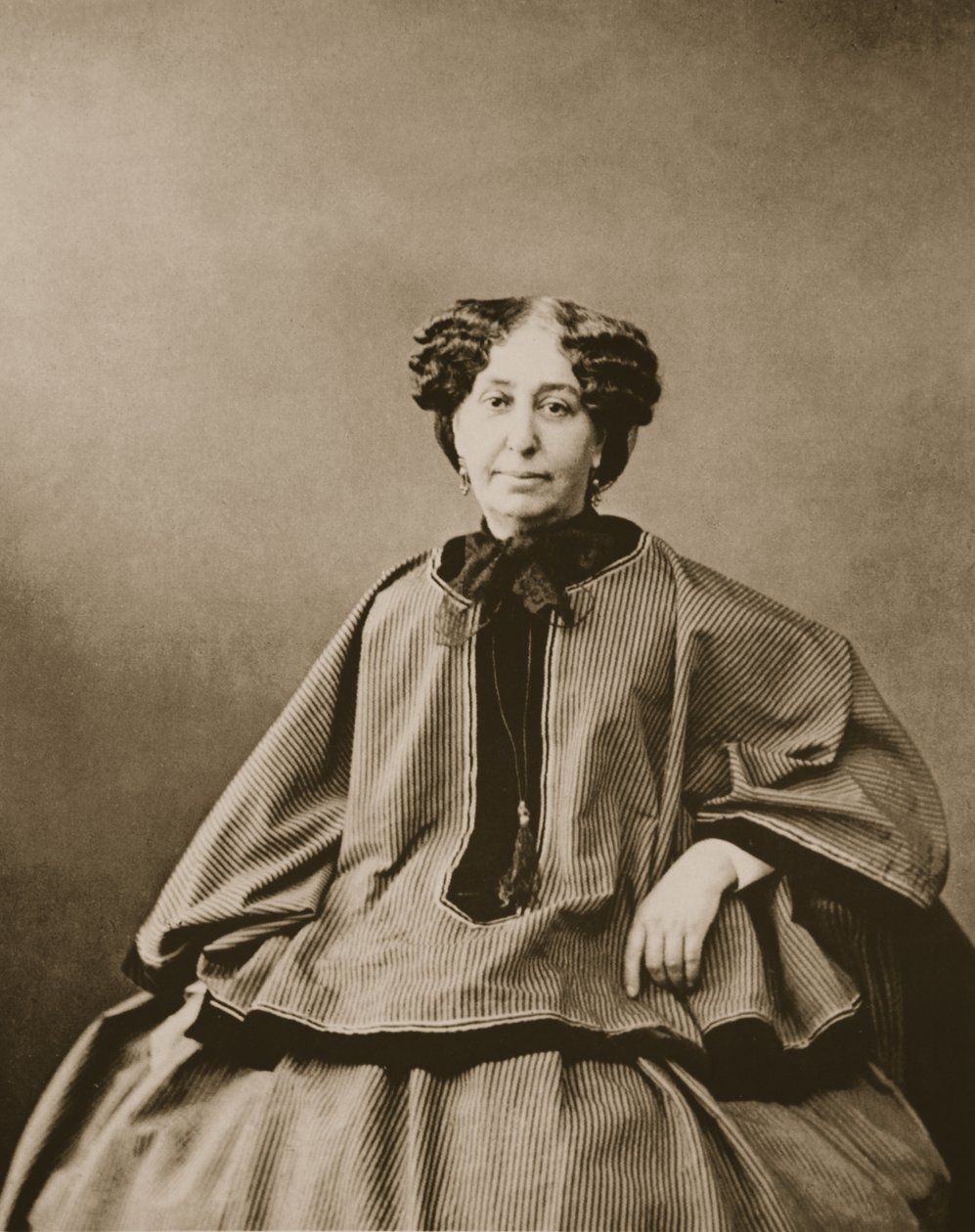 George Sand, 1865 (fotogravür) by Nadar
