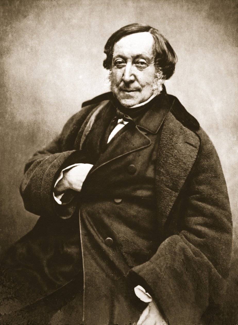 Gioacchino Rossini, 1856 (fotogravür) by Nadar