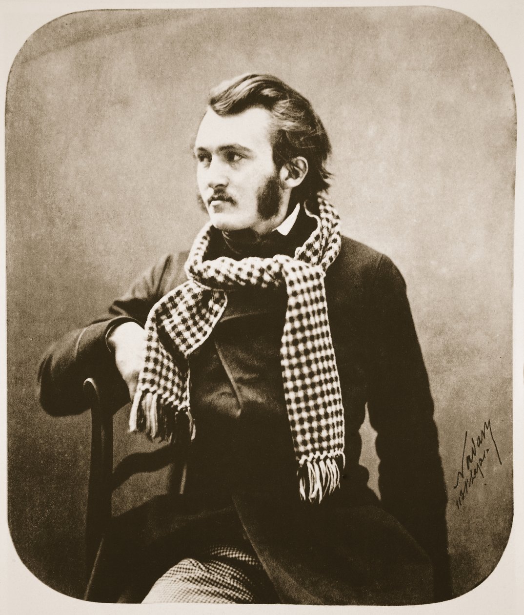 Gustave Dore, 1855 (fotogravür) by Nadar