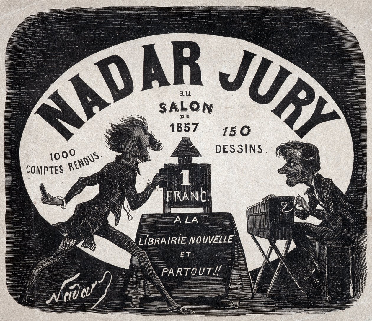 “1857 salonundaki Nadar jürisi” albümü by Nadar