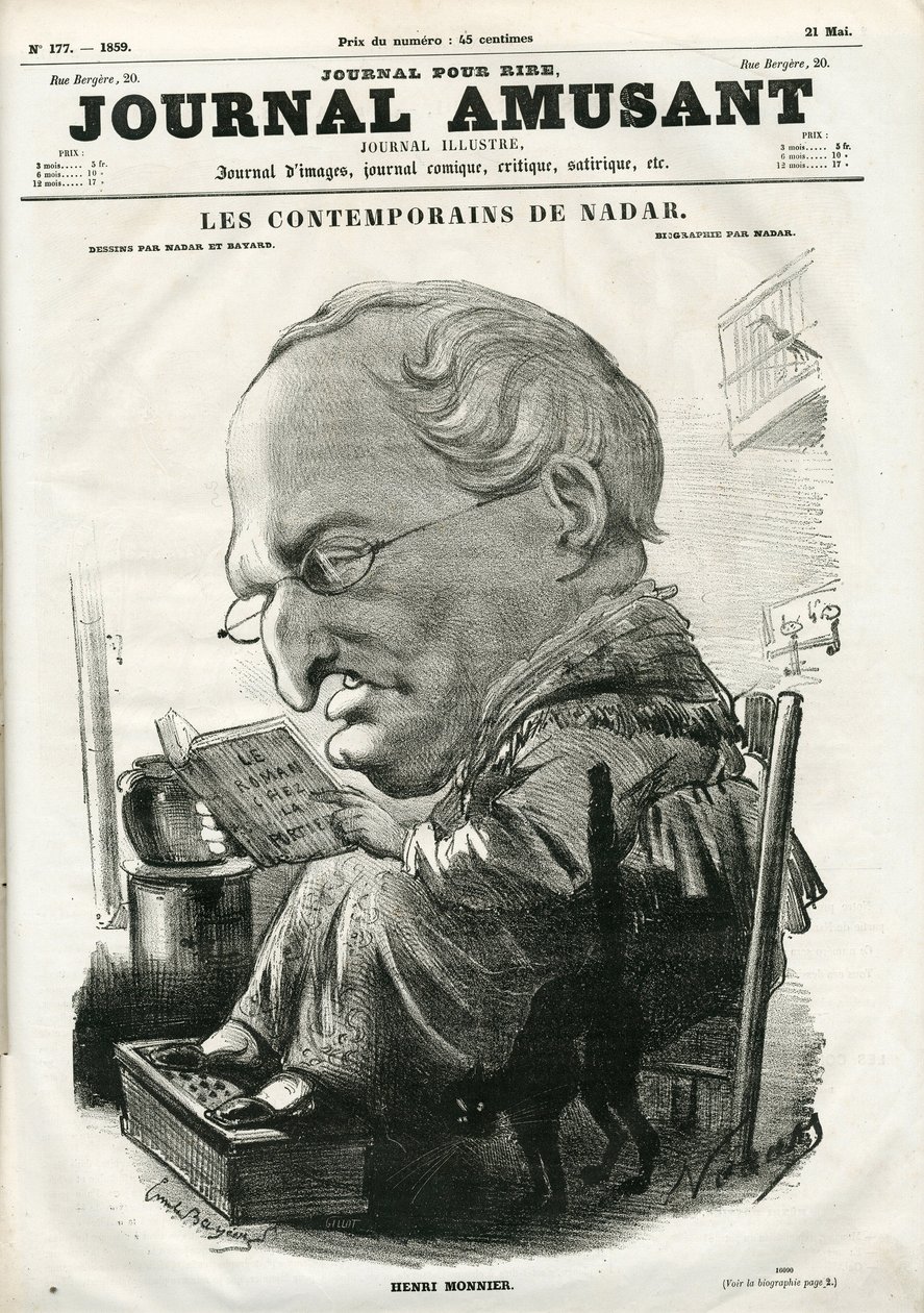 “Le Journal Amusant” kapağı, 05 Mayıs 1859 (gravür) by Nadar
