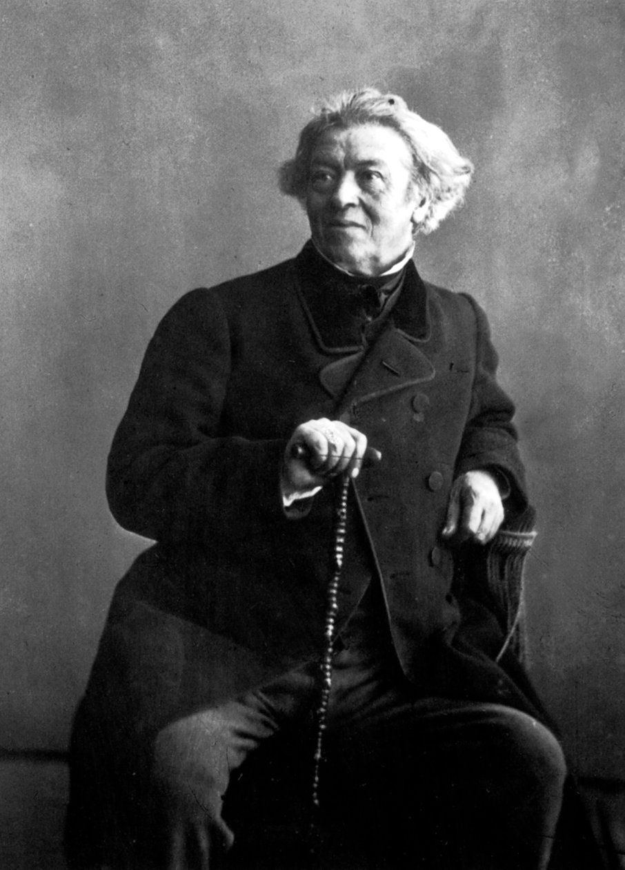 Fransız ressam Camille Corot, Nadar tarafından fotoğraflandı by Nadar