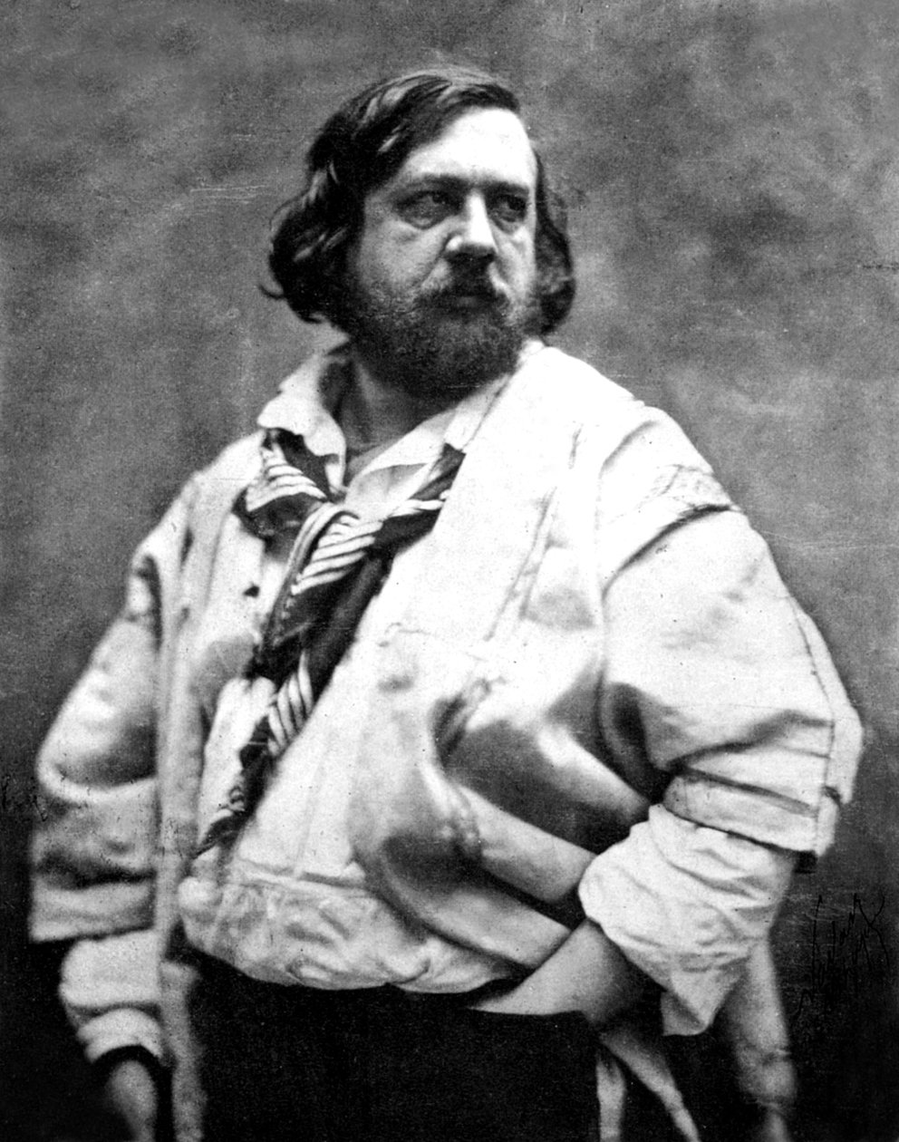 Fransız şair Theophile Gautier, Nadar tarafından fotoğraflandı, c.1854-1855 by Nadar