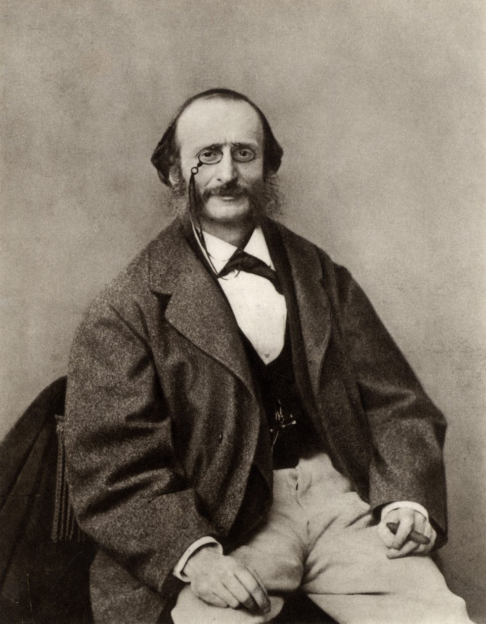 Jacques Offenbach (1819-1880) (s/b fotoğraf) by Nadar