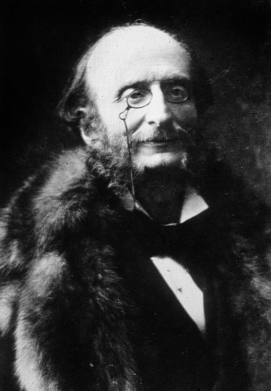 Jacques Offenbach (1819-1880) Fransız besteci (s/b fotoğraf) by Nadar