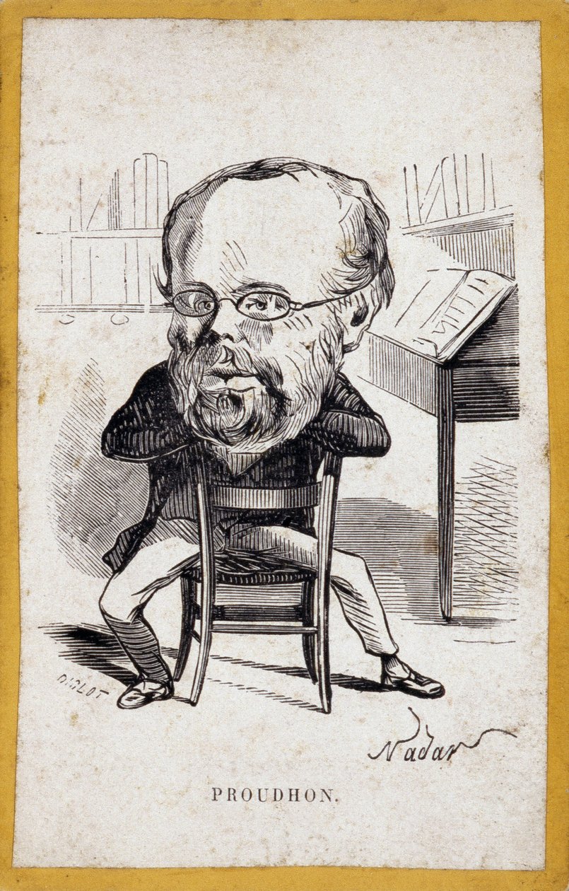 Portre şarjı (portre ücreti) Pierre-Joseph Proudhon (Pierre Joseph Proudhon) by Nadar