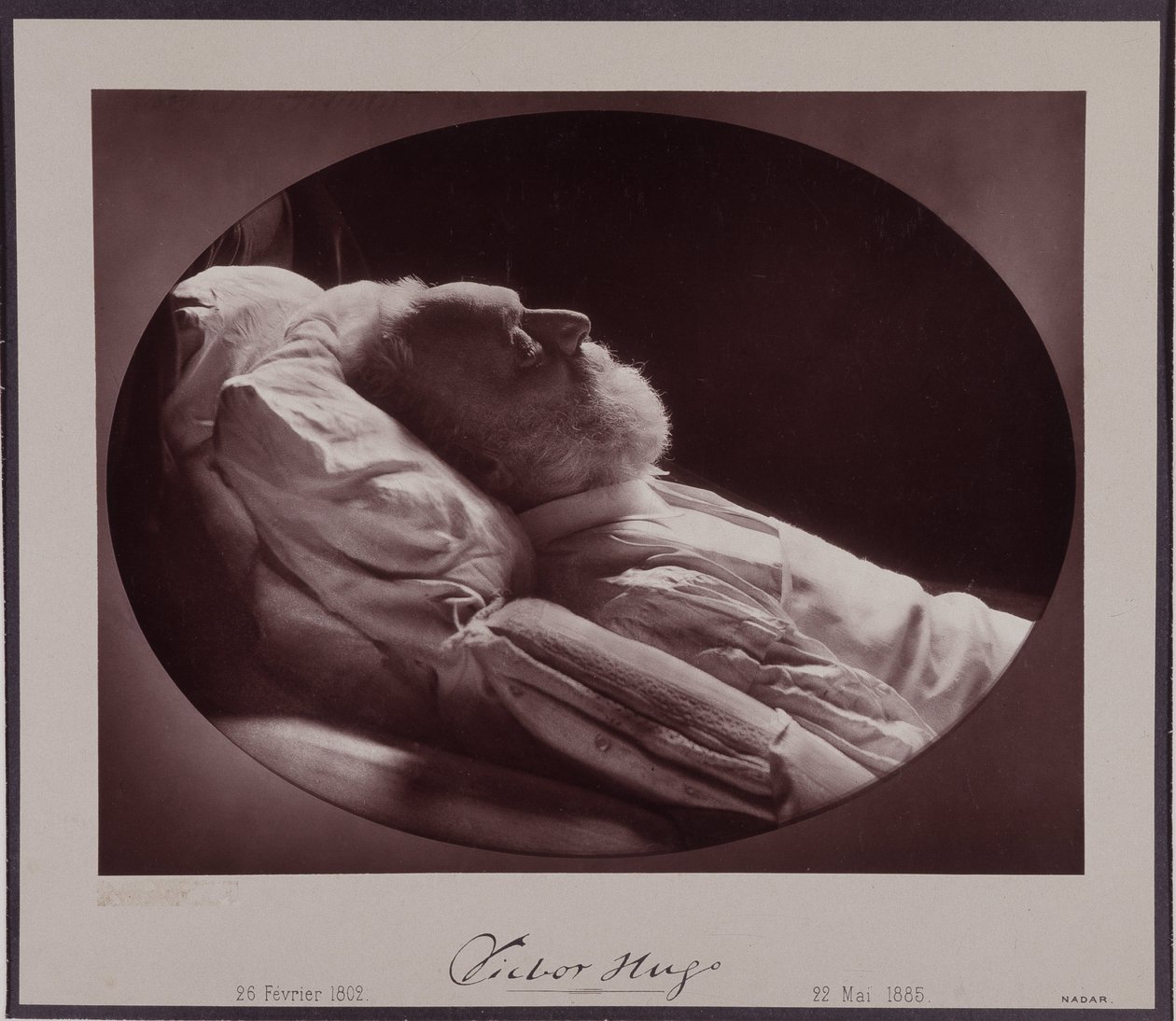 Victor Hugo ölüm döşeğinde, 22 Mayıs by Nadar