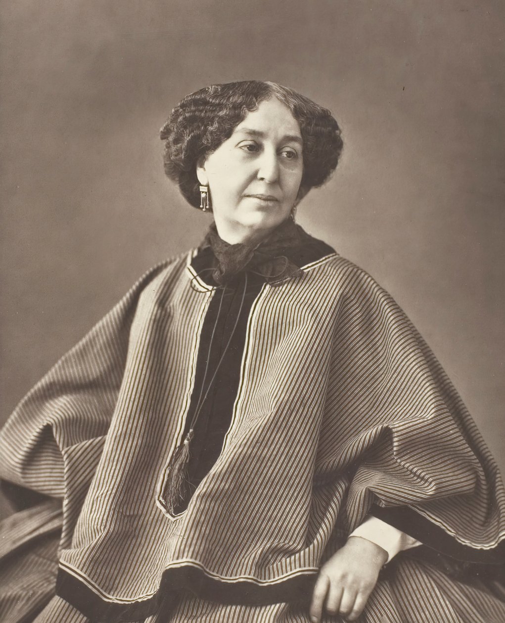 Georges Sand, Amantine Lucile Aurore Dupin, Fransız romancı, 1804-1876, 1864 doğumlu. by Nadar