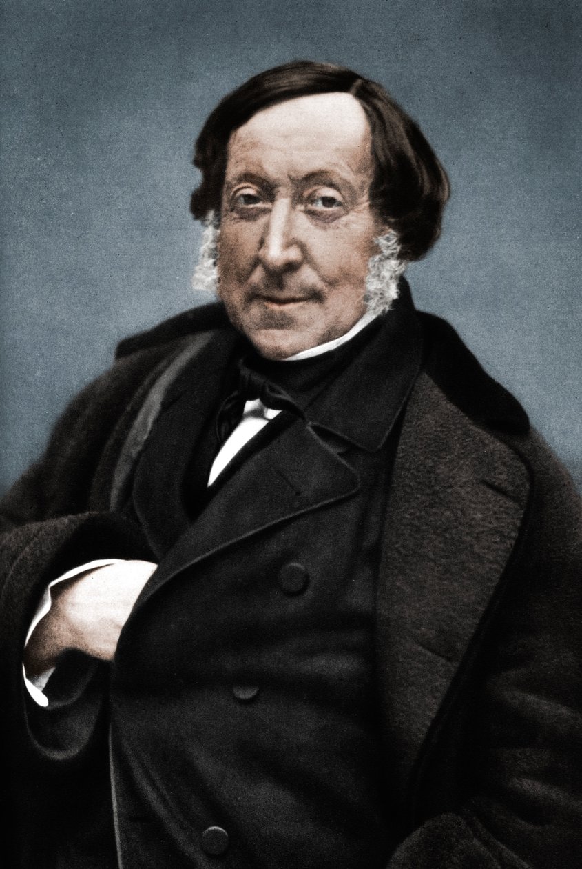 Gioachino Rossini 1792-1868, İtalyan besteci by Nadar