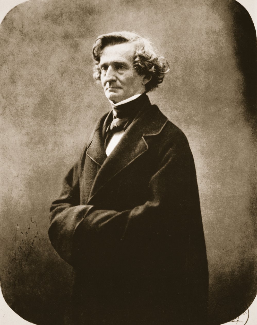 Hector Berlioz, 1863 (fotogravür) by Nadar