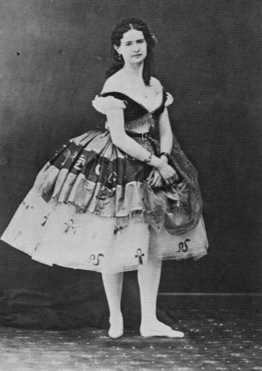 Maria Surovshchikova-Petipa, Rus balerin, c1861 by Nadar