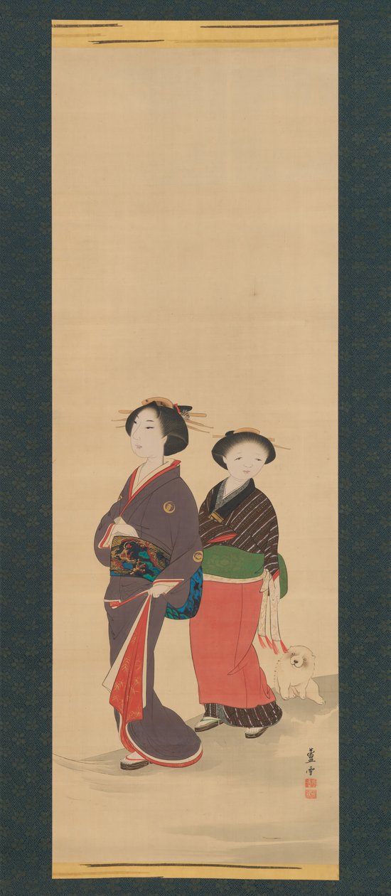 İki Kadın ve Bir Köpek Yavrusu, 1785