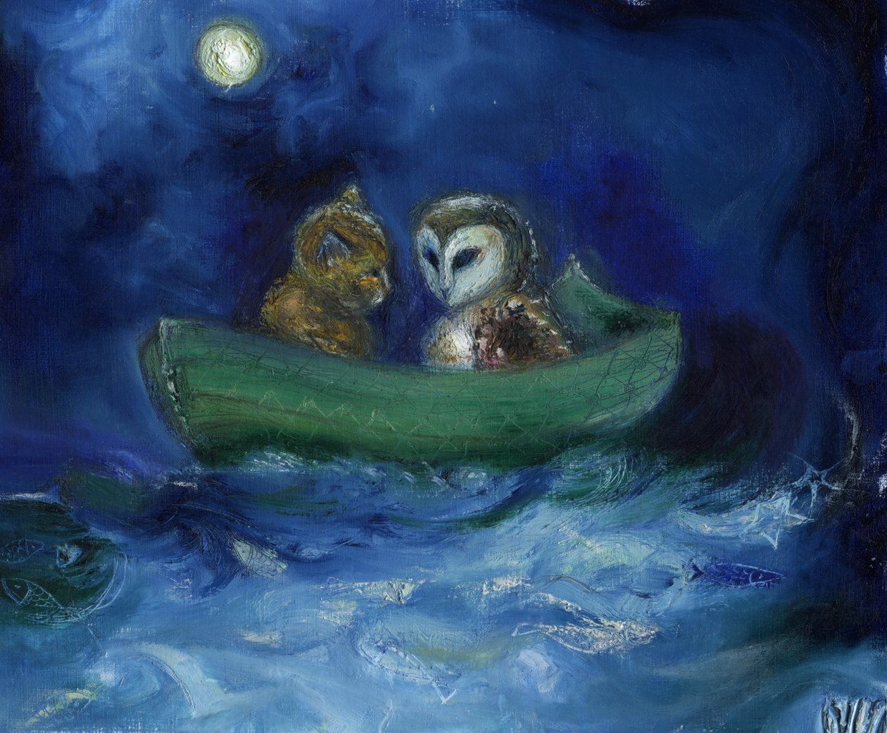 Baykuş ve Kedi, 2014, by Nancy Moniz Charalambous