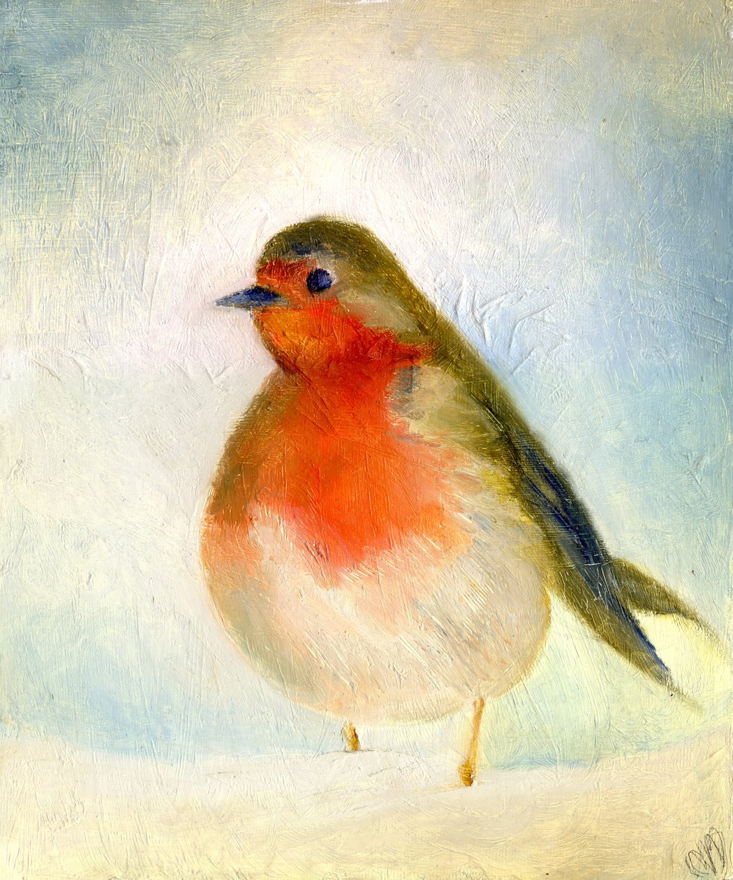 Kış, 2011, (tuval üzerine yağlı boya) by Nancy Moniz Charalambous
