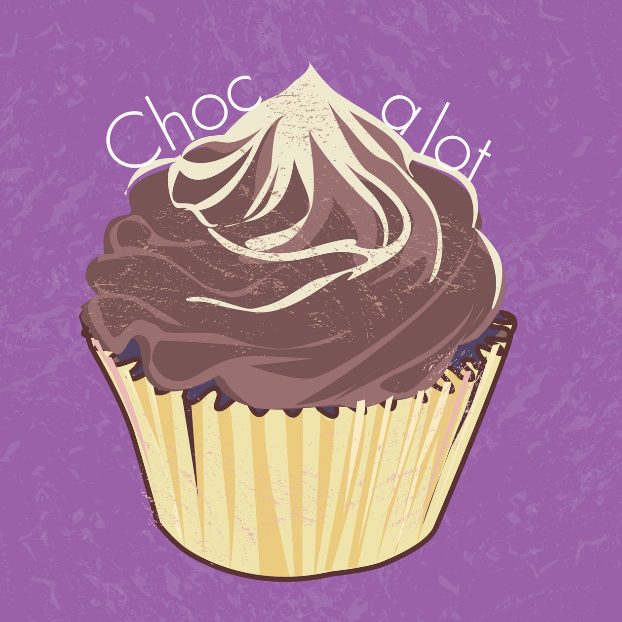 Choc A Lot Cup Cake, 2019, dijital sanat by Nancy Moniz Charalambous