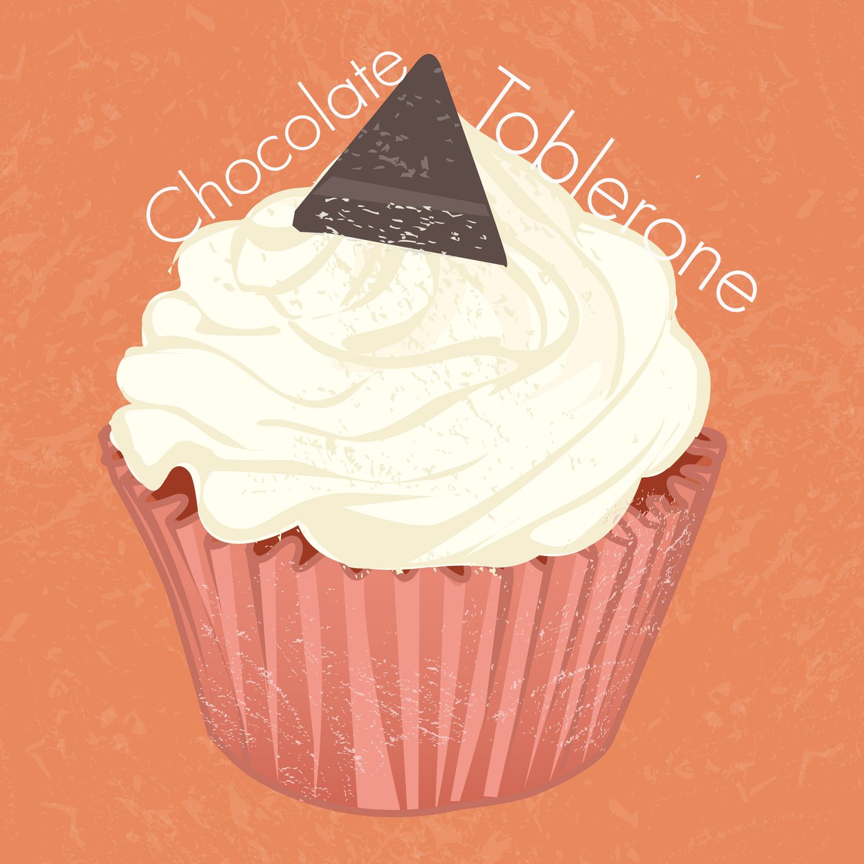 Çikolatalı Toblerone Cupcake, 2019, dijital sanat by Nancy Moniz Charalambous