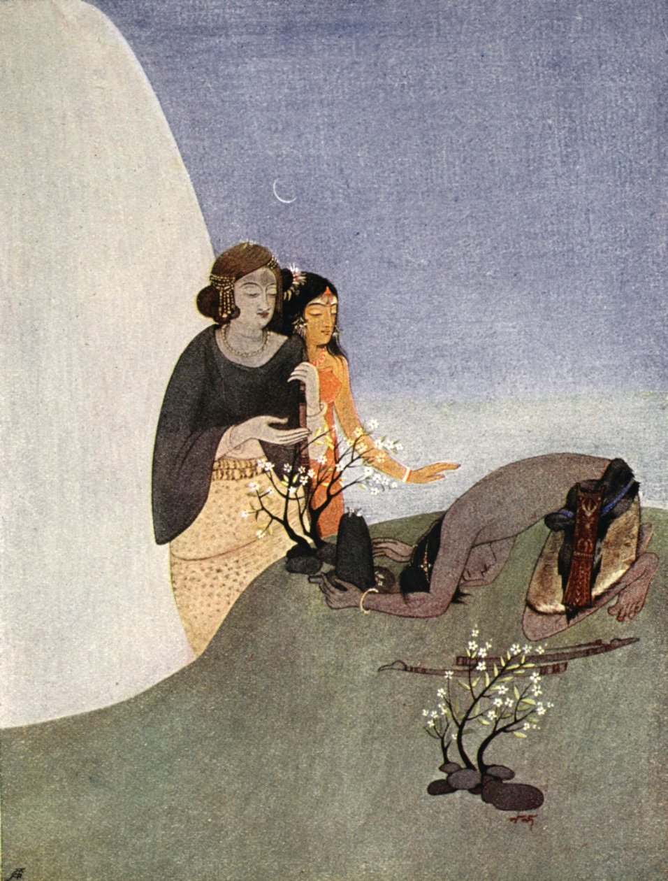 Kirat-Arjuna, 1913. by Nandalal Bose