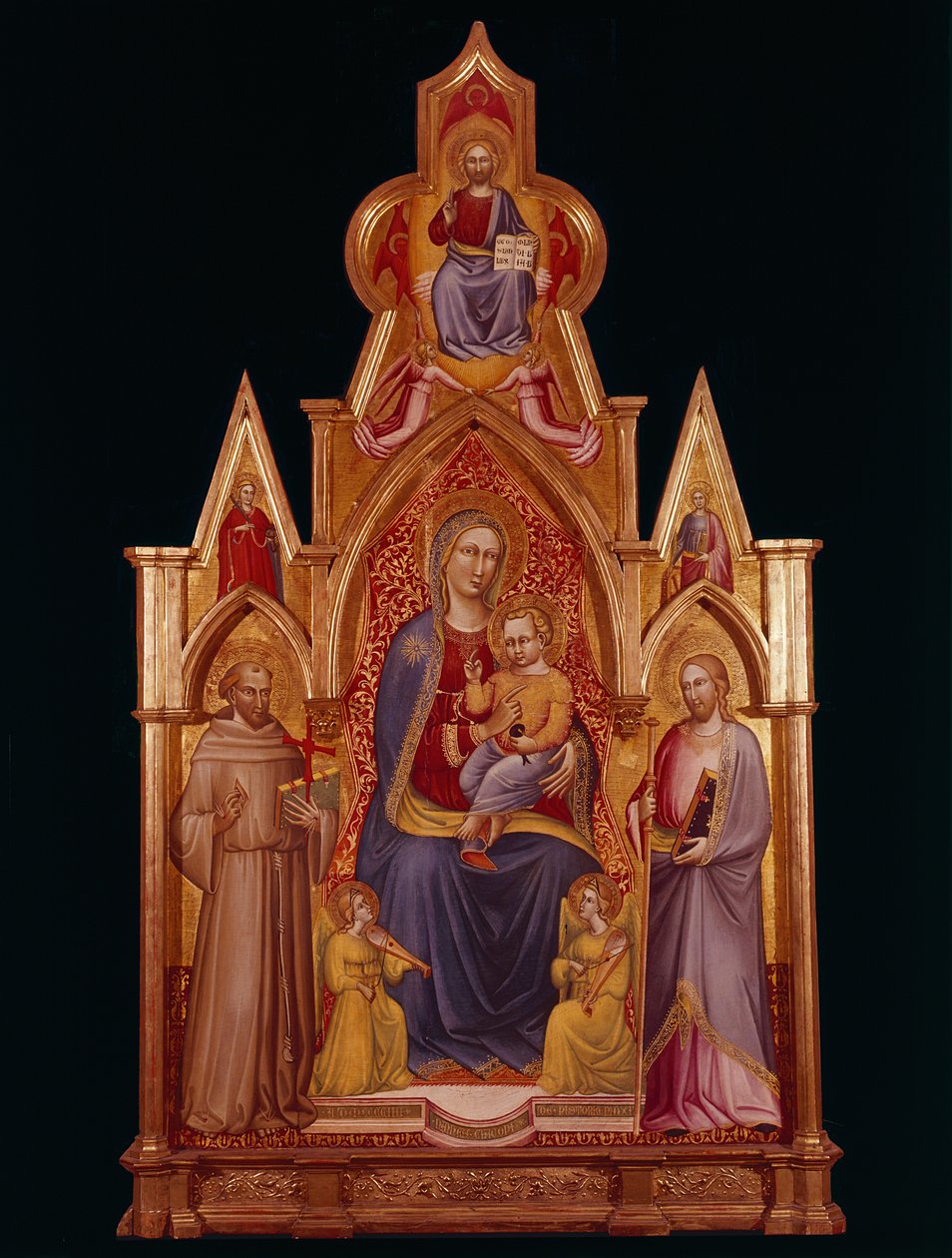 Azizler ile Madonna ve Çocuk by Nanni di Jacopo