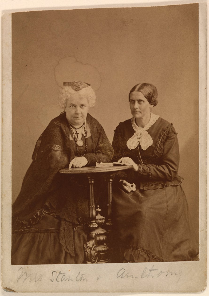 Elizabeth Cady Stanton ve Susan B. Anthony by Napoleon Sarony