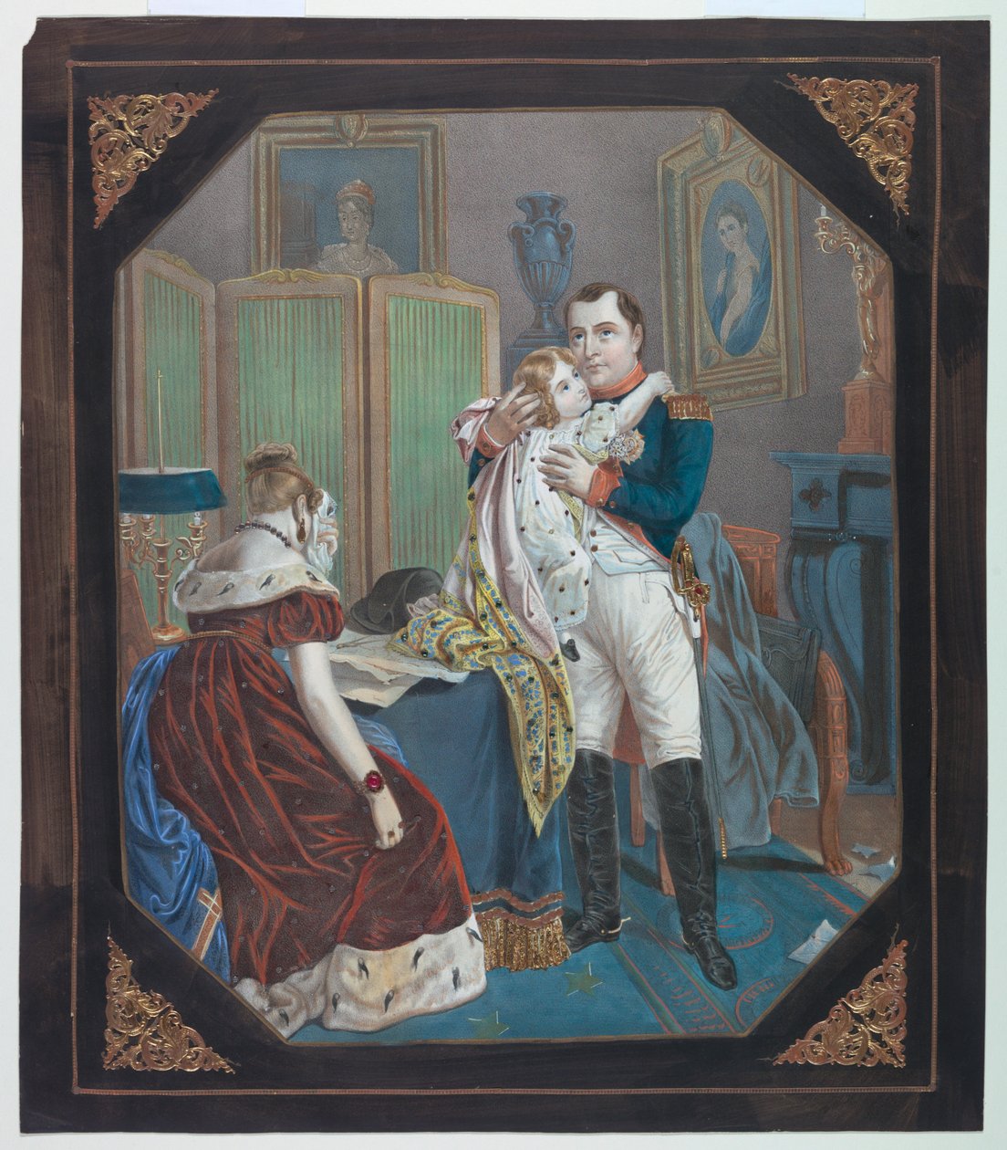 "Cinsel Resim": Roma Kralı ile Napolyon ve İmparatoriçe Marie-Louise by Napoleon Bonaparte