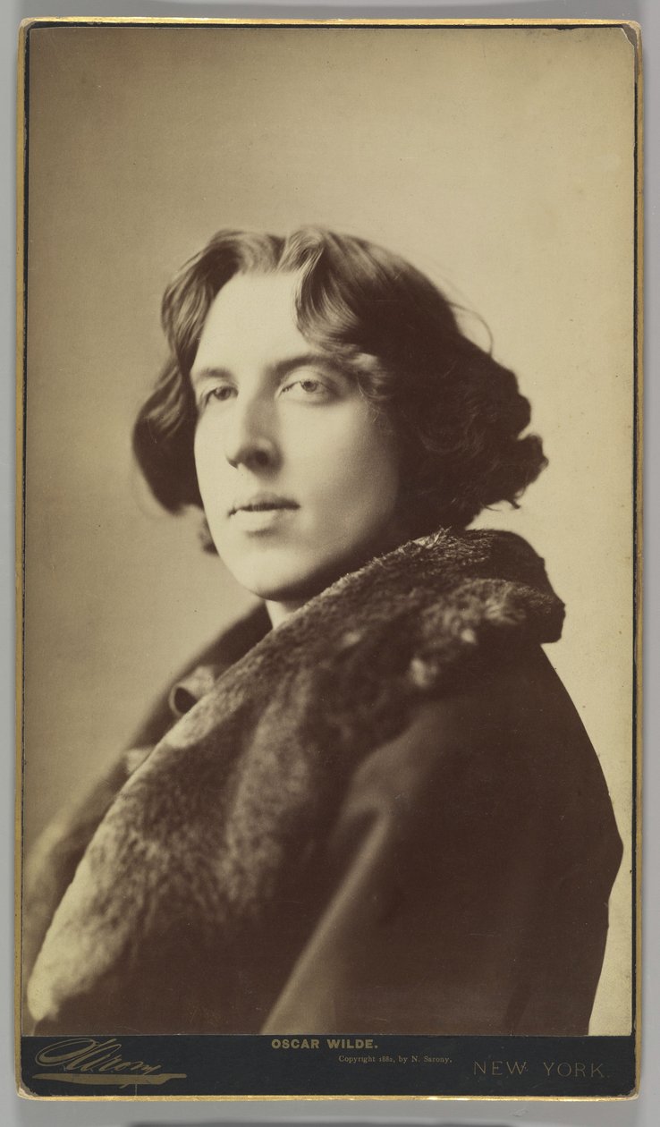 Oscar Wilde, 1822 dolayları (sepya fotoğrafı) by Napoleon Sarony