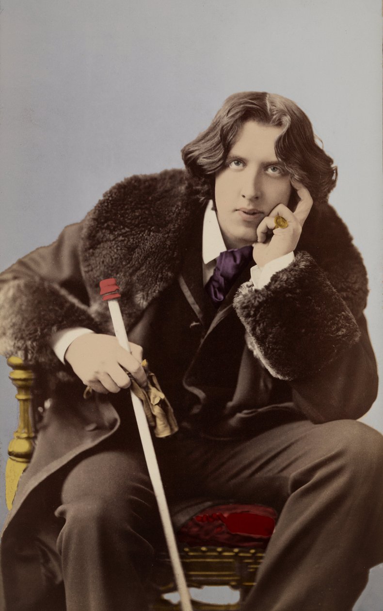 Napoleon Sarony (1821 - 1896) tarafından 1882 civarında Oscar Wilde (1854 - 1900) portresi. by Napoleon Sarony
