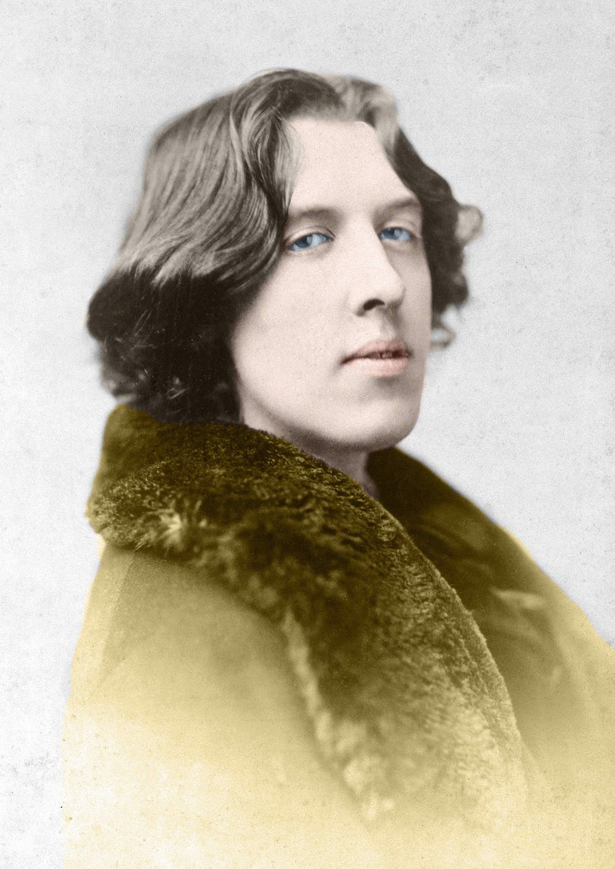 Oscar Wilde (1854 - 1900) tarafından 1882 civarında Napoleon Sarony (1821 - 1896) tarafından portre. by Napoleon Sarony