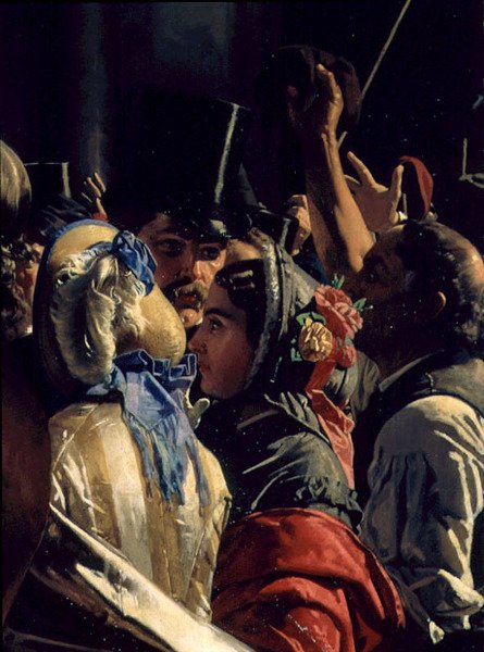 Ludovico Manin ve Nicolo Tommaseo Kurtarıldı (detay) by Napoleone Mani