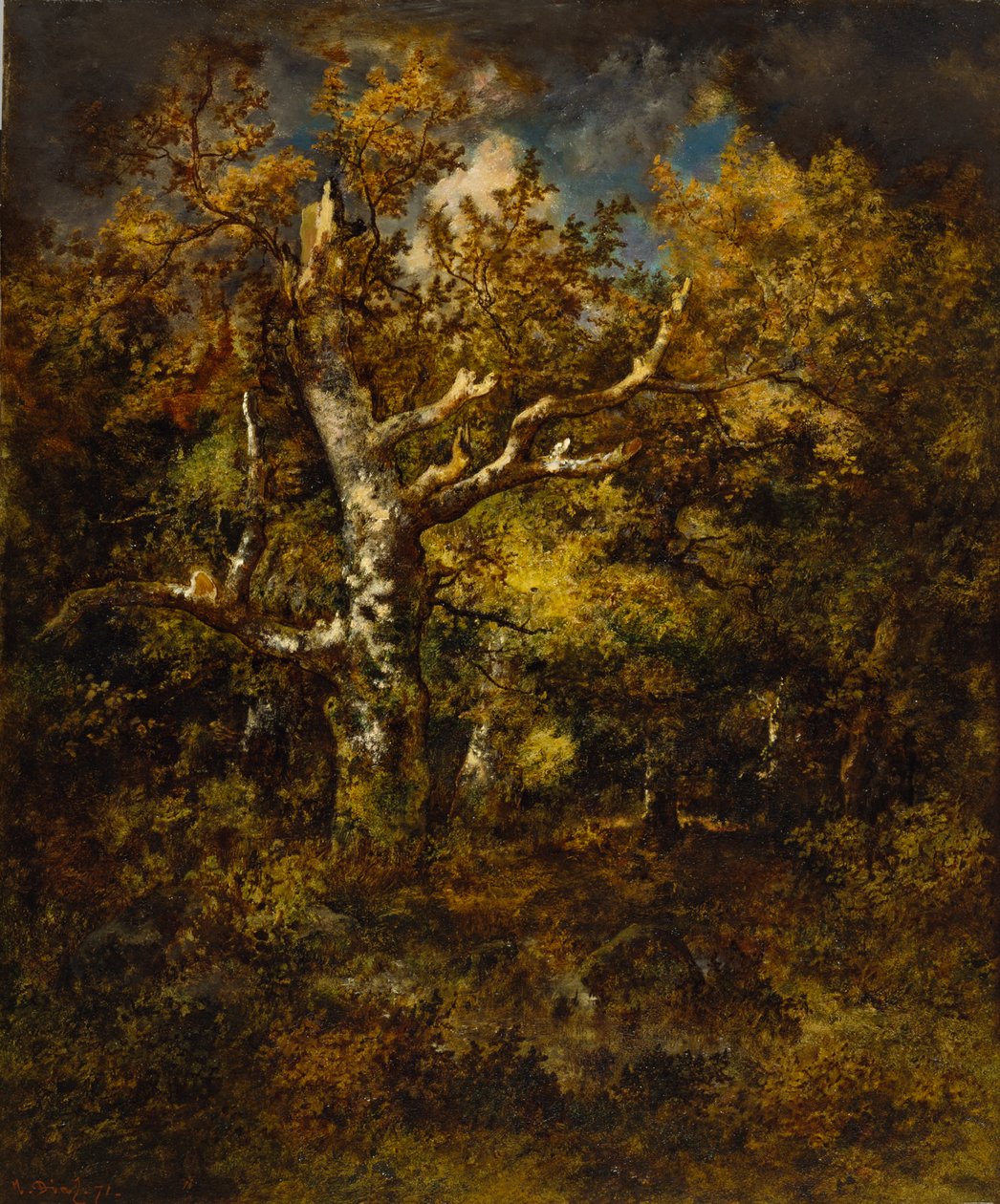 Fontainebleau Ormanı, Sonbahar, 1871 by Narcisse Virgile Diaz de la Peña