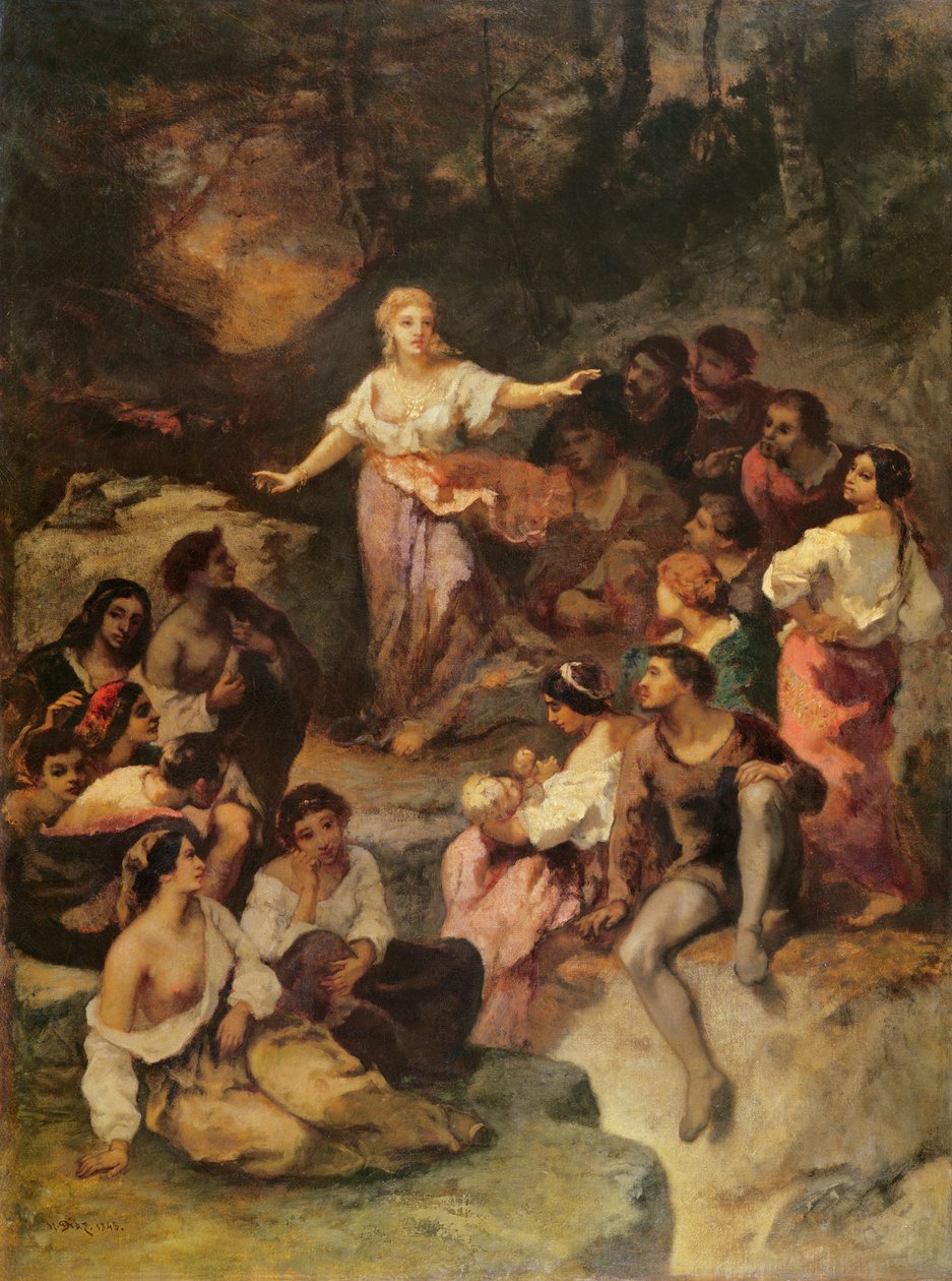 Çingene Kampı, 1848 by Narcisse Virgile Diaz de la Peña