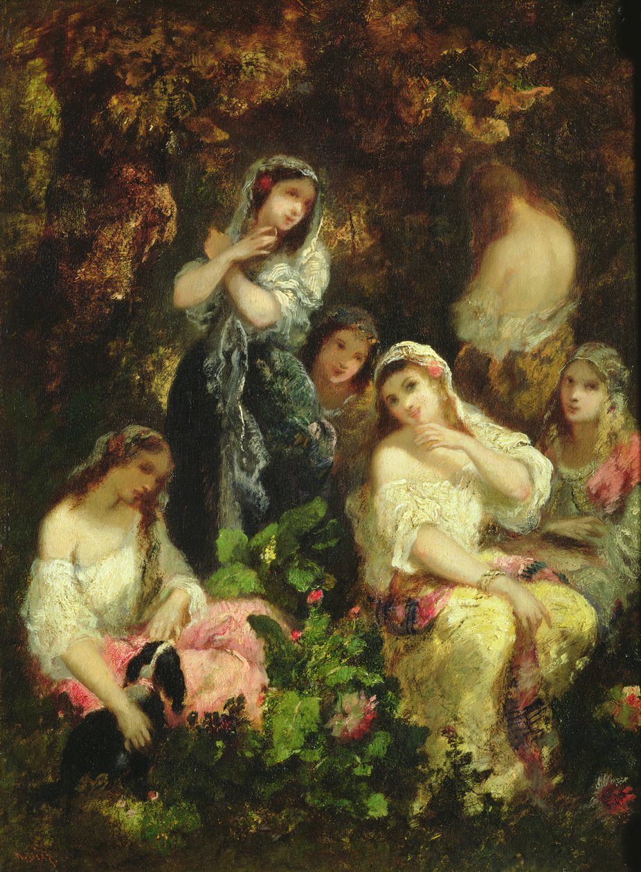 deli kızlar by Narcisse Virgile Diaz de la Peña