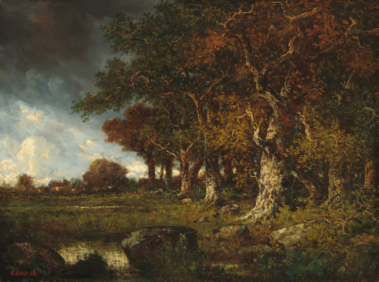 Ormanın Kenarı, Les Monts-Girard, Fontainebleau by Narcisse Virgilio Díaz