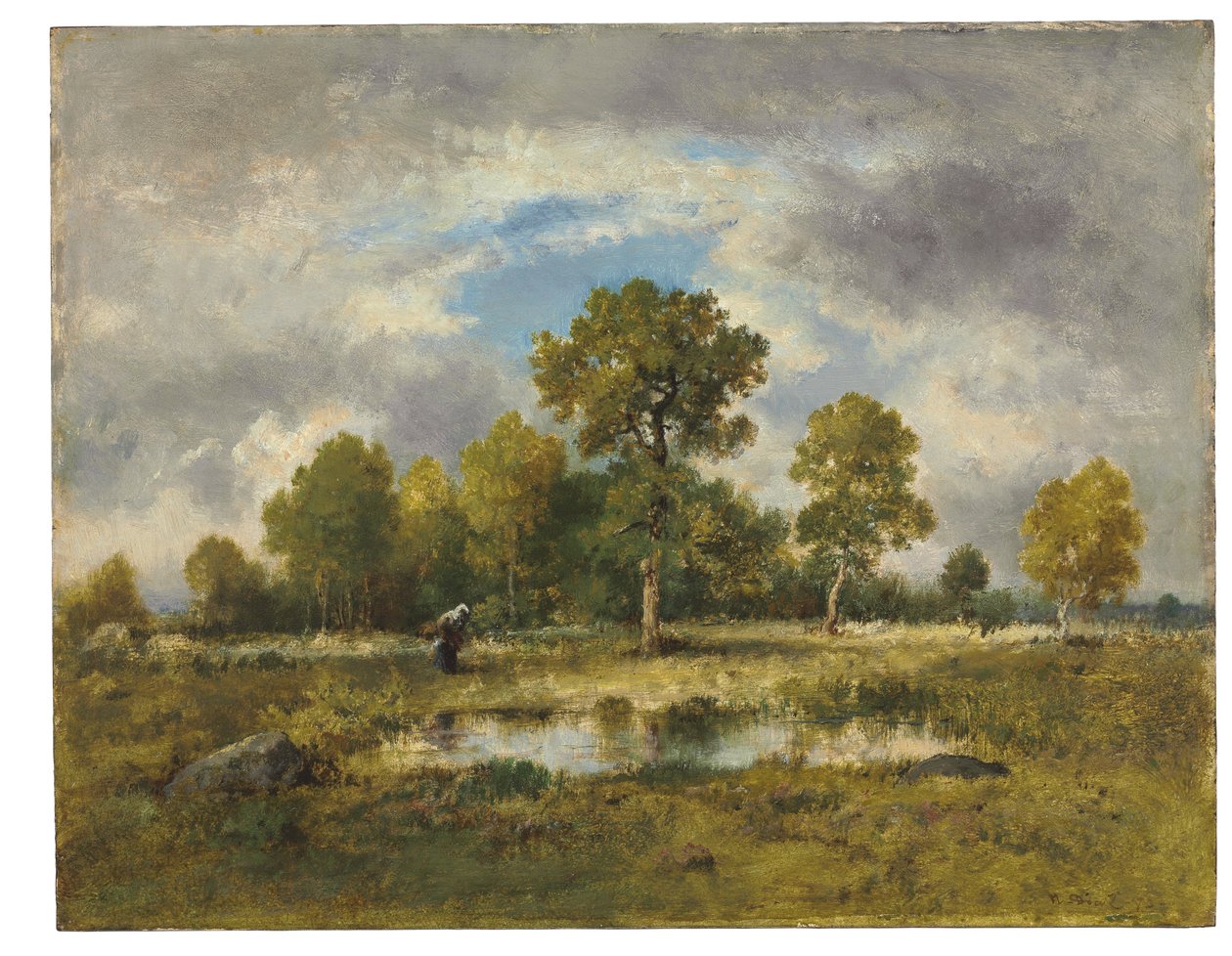 La Mare aux Toplayıcı, 1873 by Narcisse Virgile Diaz de la Peña